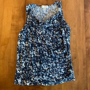 Women’s Michael Kors Blue and White Tank Top